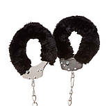 Поножи метал із хутром чорні NO TABOO, фото 2