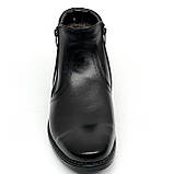 Черевики низькі чоловічі на шерсті зі замками чорні та Zlett 7824 Х чор розмір 40, фото 3