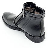 Черевики низькі чоловічі на шерсті зі замками чорні та Zlett 7824 Х чор розмір 40, фото 5