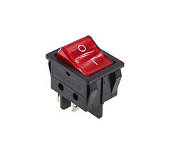 Кнопка KCD4 широка (250V, 16A, 4 контакти)