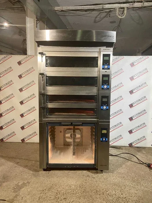 Комплект підової печі Wiesheu EBO 86Lх86Sх86L+ розстійна шафа + регуператор б/у