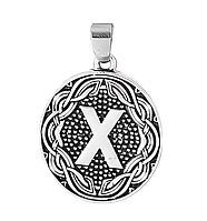 Подвеска кулон с руной Гебо (Руна партнерства)