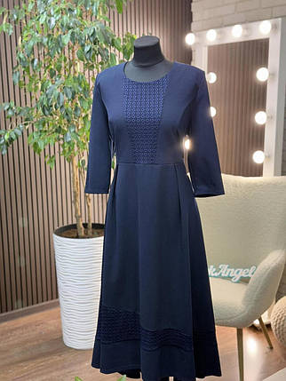 Елегантна жіноча сукня, тканина "Креп-Дайвінг" 54, 56, 58, 60, 62, 64 розмір 54, фото 1