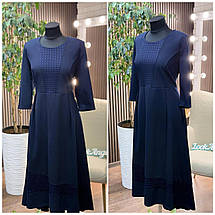 Елегантна жіноча сукня, тканина "Креп-Дайвінг" 54, 56, 58, 60, 62, 64 розмір 54, фото 3