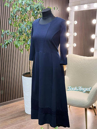 Елегантна жіноча сукня, тканина "Креп-Дайвінг" 54, 56, 58, 60, 62, 64 розмір 54, фото 2