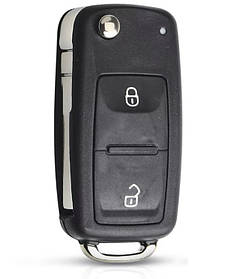Корпус викидного ключа VOLKSWAGEN 2 кнопки з лезом HU66 зі штифтом