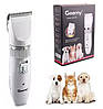 Машинка для стрижки тварин Gemei GM-634 роторна з керамічними ножами із зарядкою від USB, фото 4