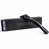 Ручна бритва Qshave Black Spider. Qshave: твій шлях до бездоганної шкіри, фото 3