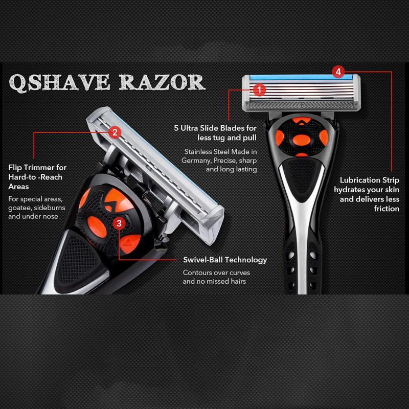 Ручна бритва Qshave Black Spider. Qshave: твій шлях до бездоганної шкіри