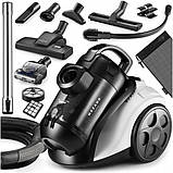 Пилосос циклонний без мішка Mozano AGD/ODK/B/02#BIAL з турбощіткою, фото 2