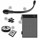 Пилосос циклонний без мішка Mozano AGD/ODK/B/02#BIAL з турбощіткою, фото 4