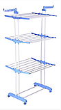 Багатоярусна сушарка для білизни, речей, одягу Garment rack with wheels складана, фото 3