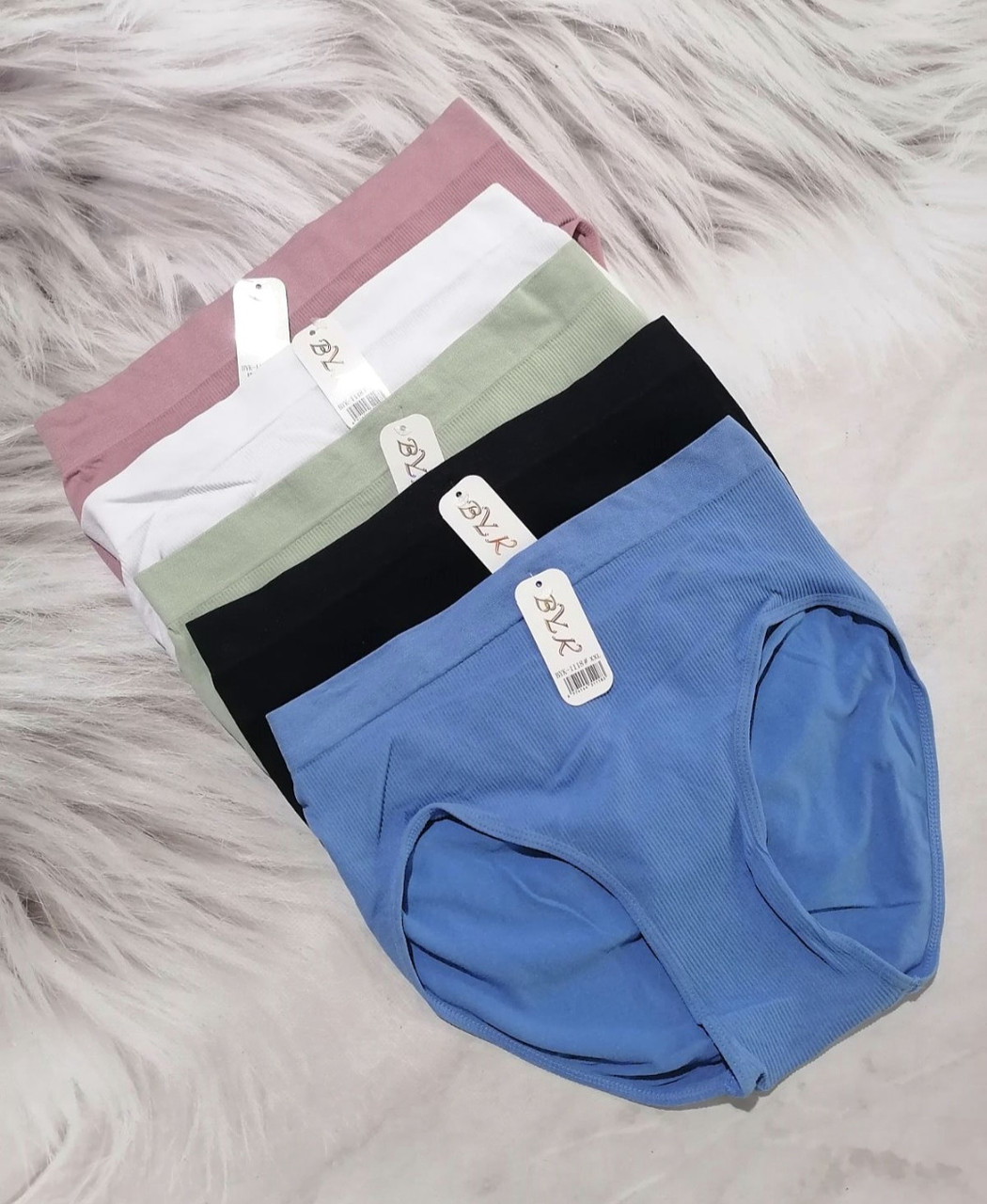 Жіночі труси мікрофібра рубчик висока посадка 50-58р 5 кольорів, фото 1