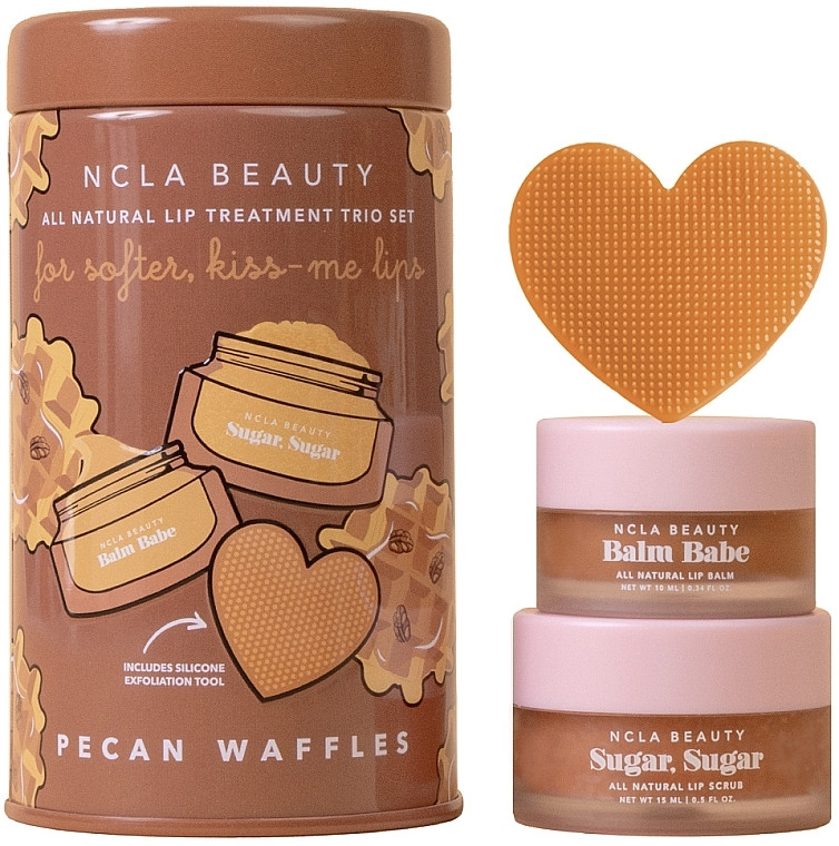 Подарунковий набір для догляду за губами «Вафлі з пеканом» CLA Beauty Pecan Waffles Lip Care Set