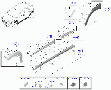 Кліпса кріплення молдінга порога Hyundai Kona, Ionig, Santa Fe, Tucson / Kia EV6, Niro, Sportage, / Genesis (шл.10*12) 87756-1F000, фото 5