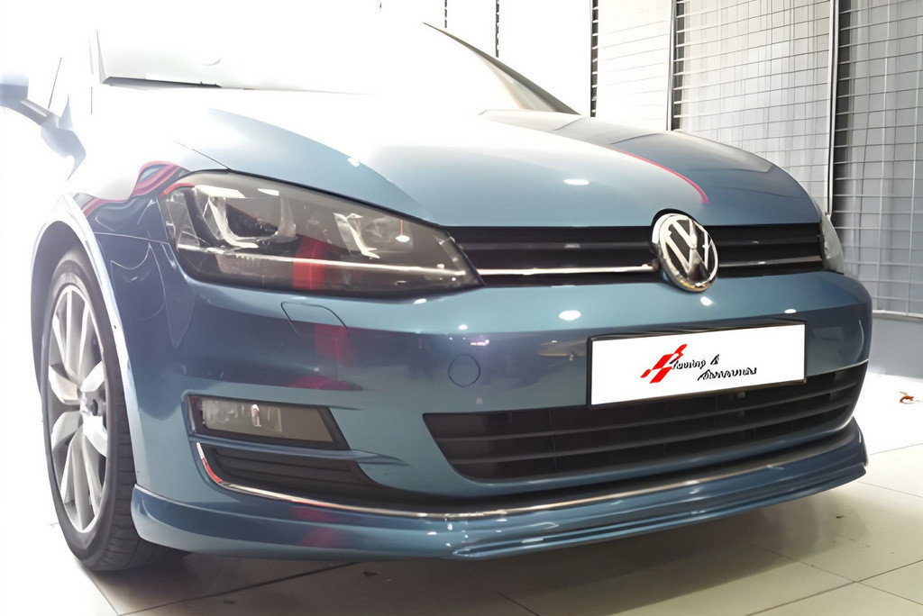 Передня Lip накладка DPT (чорний глянець) для Volkswagen Golf 7/E-Golf