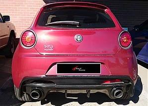 Задній дифузор DPT (чорний глянець) для Alfa Romeo MiTo