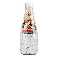 BISAN напій Basil Seed Drink Lychee 290мл c/б