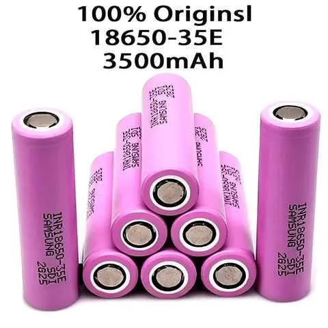 Акумулятор Samsung 18650 INR 35E 3500mAh, Li-Ion 3.7v, Немає пам'яті, Реальна ємність, 1шт, фото 1