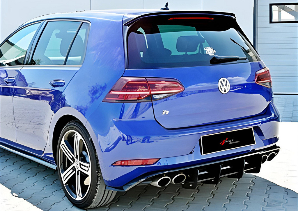 Спойлер DPT V-9 (HB, чорний глянець) для Volkswagen Golf 7/E-Golf, фото 1