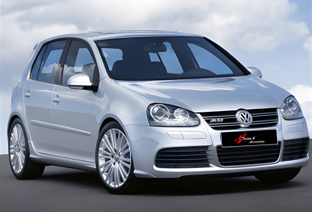 Бокові пороги DPT (чорний глянець) для Volkswagen Golf 5