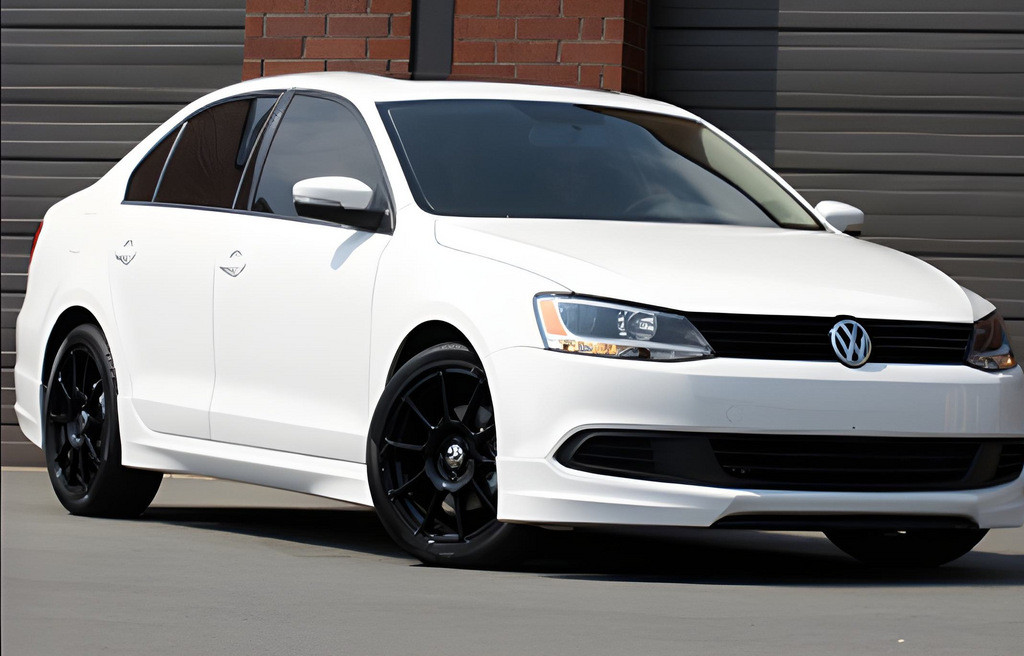 Бокові пороги DPT (чорний глянець) для Volkswagen Jetta 2011-2018 рр