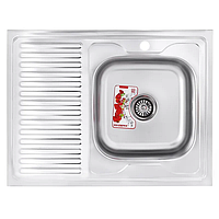 Мийка кухонна Zerix Z8060R-08-180MD (micro decor) (ZS0610)