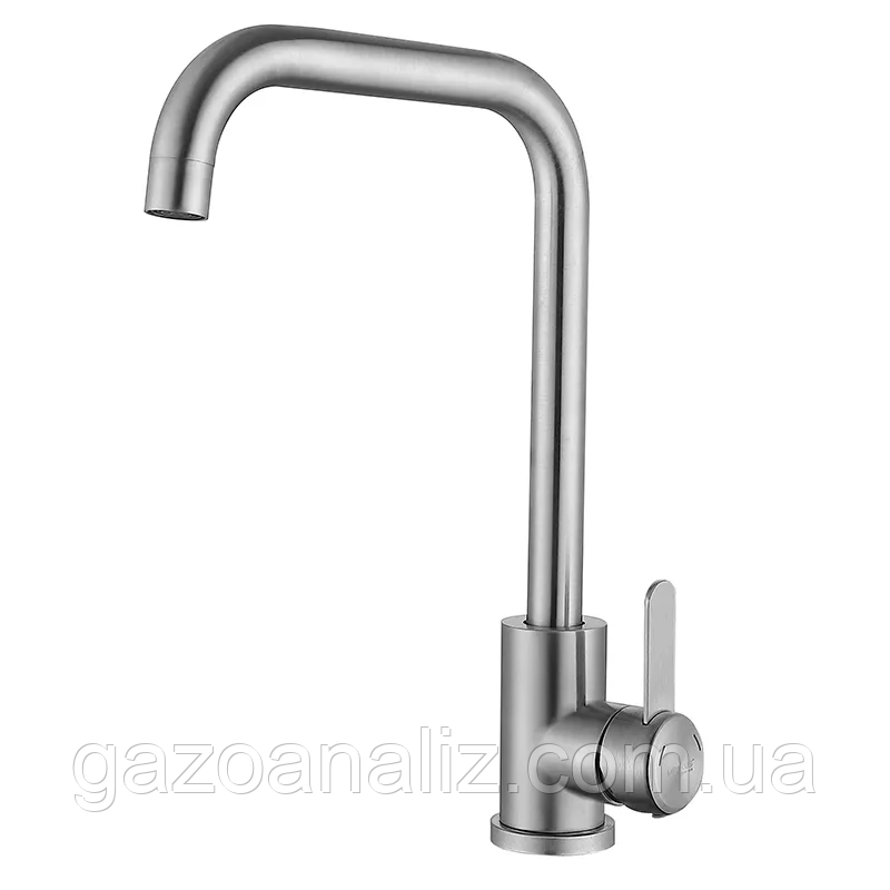 Змішувач для кухні Mixxus FAN-011-G з неірж. сталі SUS304 (MI6108), фото 1