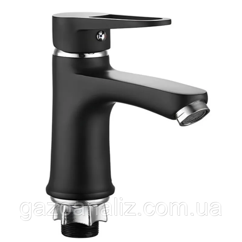 Змішувач для умивальника Mixxus Elba 001 (NUT) BLACK (без підведення) (MI6578)