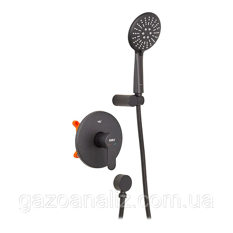 Змішувач для душу Haiba Amanda 003 (Inner) Black (HB3956), фото 1