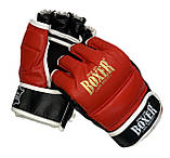 Рукавички для змішаних видів єдиноборств ММА "NEW" BOXER Sport Line Шкіра L ( чорні, сині, червоні), фото 5