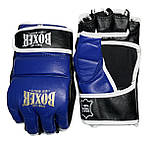 Рукавички для змішаних видів єдиноборств ММА "NEW" BOXER Sport Line Шкіра L ( чорні, сині, червоні), фото 9