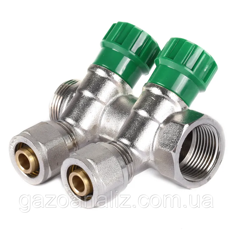 Колектор вентильний із фітингом Koer KR.1123-2 3/4”x2 ways (KR2829)