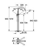 Підлоговий змішувач для ванни Grohe Grandera (23318000), фото 3