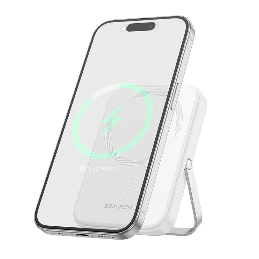 Універсальна Мобільна Батарея Power Bank Borofone BJ51 Kody PD20W magnetic 5000mAh Колір Бiлий