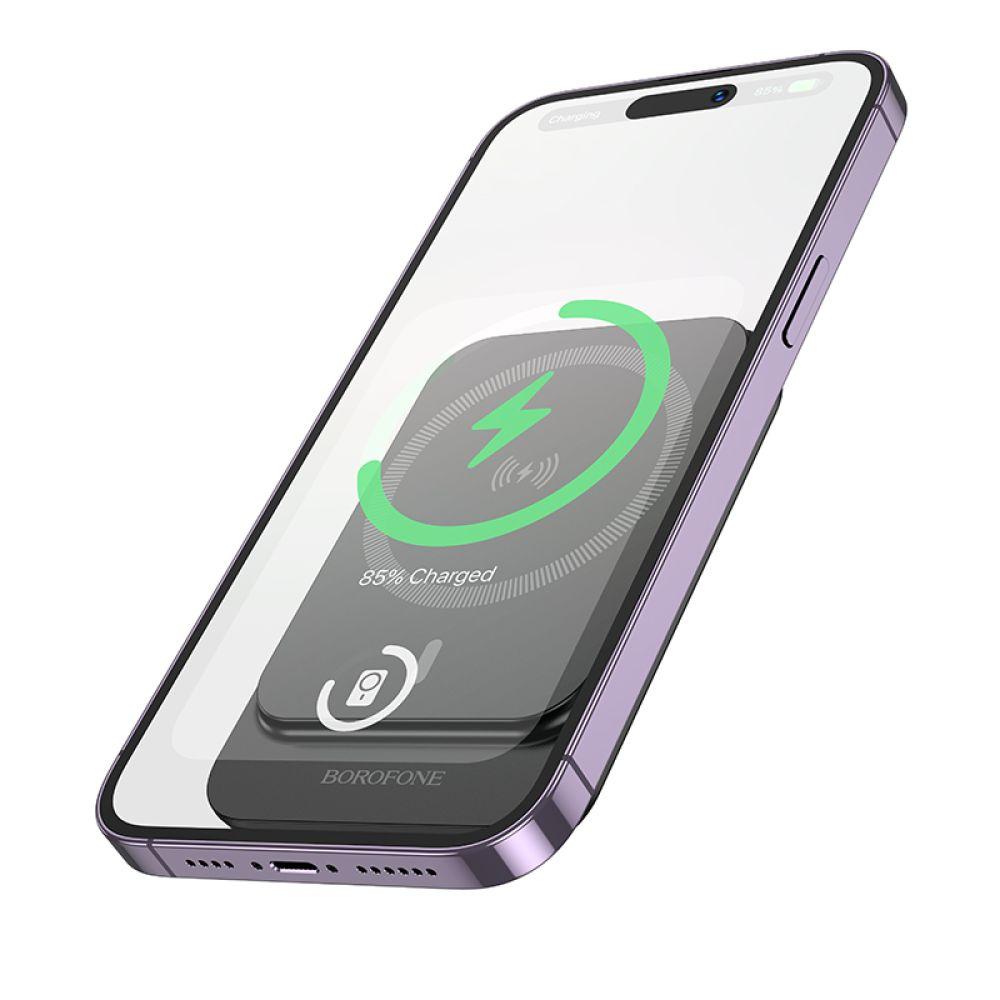 Універсальна Мобільна Батарея Power Bank Borofone BJ63 Nimble PD20W magnetic 5000mAh Колір Чорний