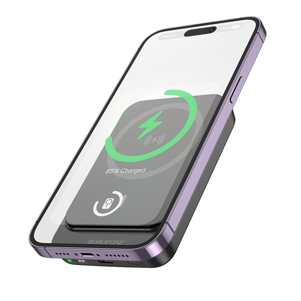 Універсальна Мобільна Батарея Power Bank Borofone BJ63A Nimble PD20W magnetic 10000mAh Колір Чорний