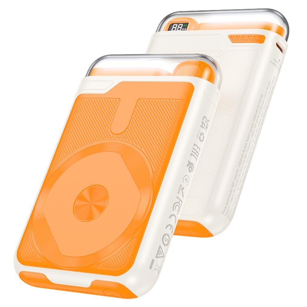 Універсальна Мобільна Батарея Power Bank Borofone BJ69 Skillful PD20W magnetic, night light 10000mAh Колір