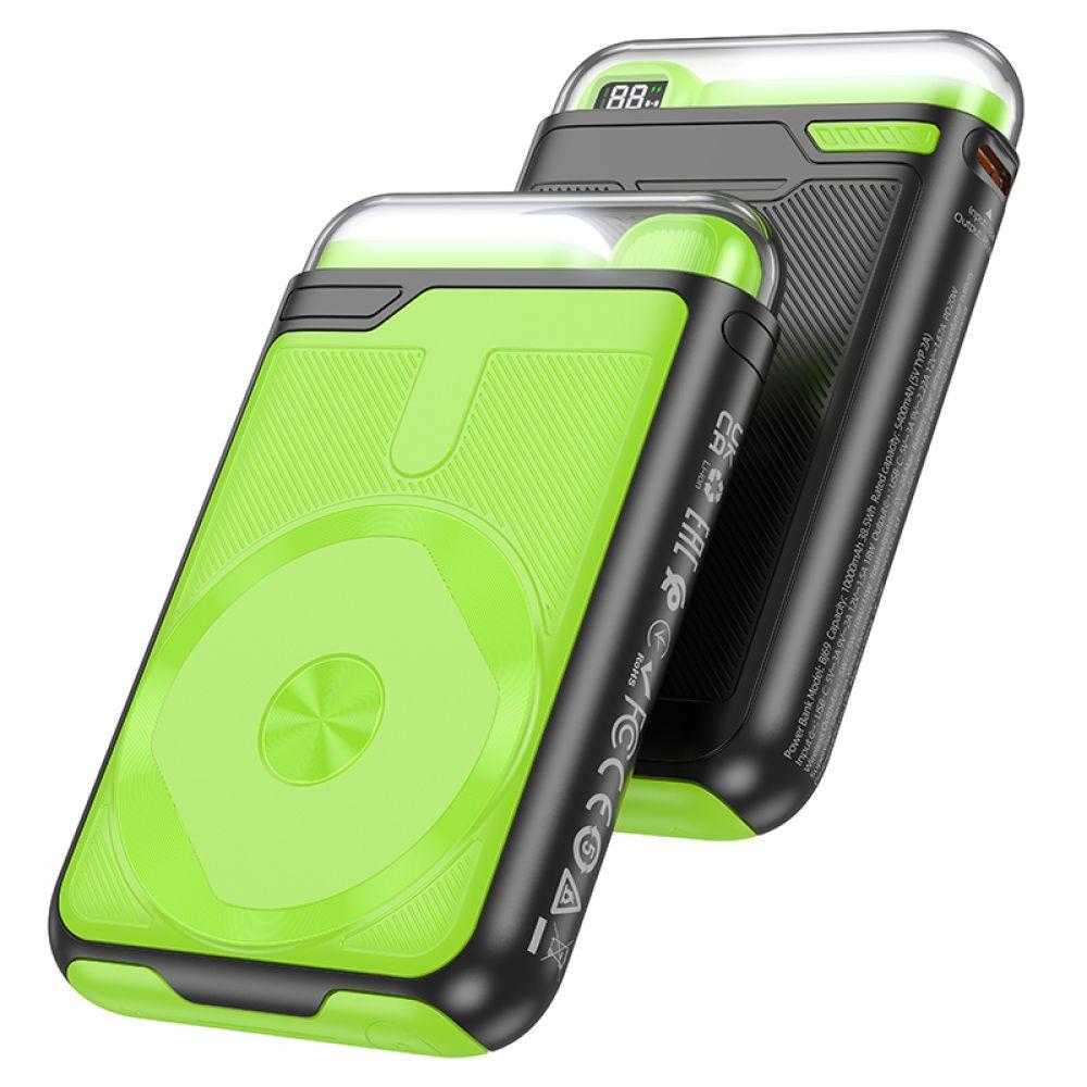 Універсальна Мобільна Батарея Power Bank Borofone BJ69 Skillful PD20W magnetic, night light 10000mAh Колір
