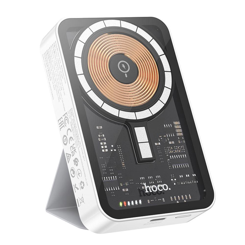 Універсальна Мобільна Батарея Power Bank Hoco Q10A PD20W Wireless Fast Charging 10000mAh Колір Білий