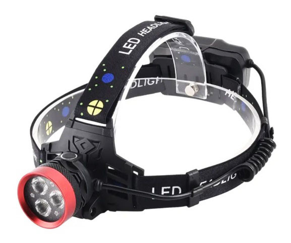 Яскравий ліхтар налобний PL-175 акумуляторний ліхтарик на голову 3 х 18650 зум zoom