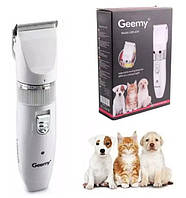 Машинка для стрижки тварин Gemei GM-634 роторна з керамічними ножами із зарядкою від USB