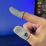 Ігрові напальчники KING (1 пара 2 шт)  для ігор на телефоні смартфоні планшеті pubg пабг пубг standoff 2 cod, фото 4