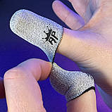 Ігрові напальчники KING (1 пара 2 шт)  для ігор на телефоні смартфоні планшеті pubg пабг пубг standoff 2 cod, фото 6