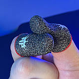 Ігрові напальчники з нейлоном KING (1 пара 2 шт) для ігор на телефоні смартфоні планшеті pubg пабг пубг, фото 7