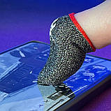 Ігрові напальчники з нейлоном KING (1 пара 2 шт) для ігор на телефоні смартфоні планшеті pubg пабг пубг, фото 4