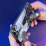 Ігрові напальчники з нейлоном KING (1 пара 2 шт) для ігор на телефоні смартфоні планшеті pubg пабг пубг, фото 5