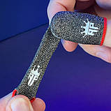 Ігрові напальчники з нейлоном KING (1 пара 2 шт) для ігор на телефоні смартфоні планшеті pubg пабг пубг, фото 6