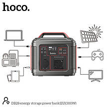Портативна зарядна станція HOCO DB28 300 Вт з розеткою, швидкою зарядкою 80000 mAh, фото 5