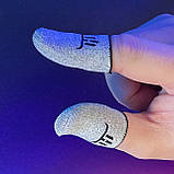 Ігрові напальчники BULL (3 пари 6 шт) для ігор на телефоні смартфоні планшеті pubg пабг пубг standoff 2, фото 2